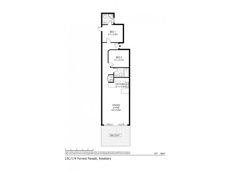 23C/174 Forrest Parade, Rosebery NT 0832 Floorplan