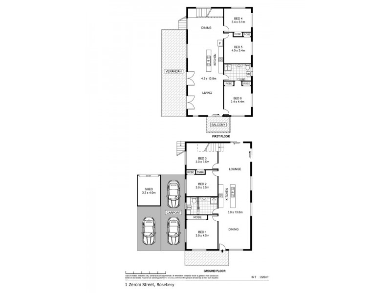 1 Zeroni Street, Rosebery NT 0832 Floorplan