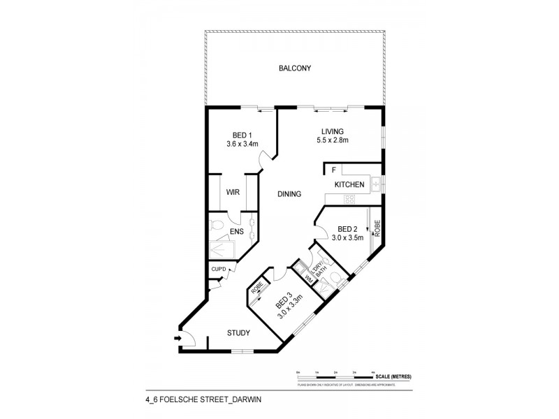 4/6 Foelsche Street, Darwin City NT 0800 Floorplan