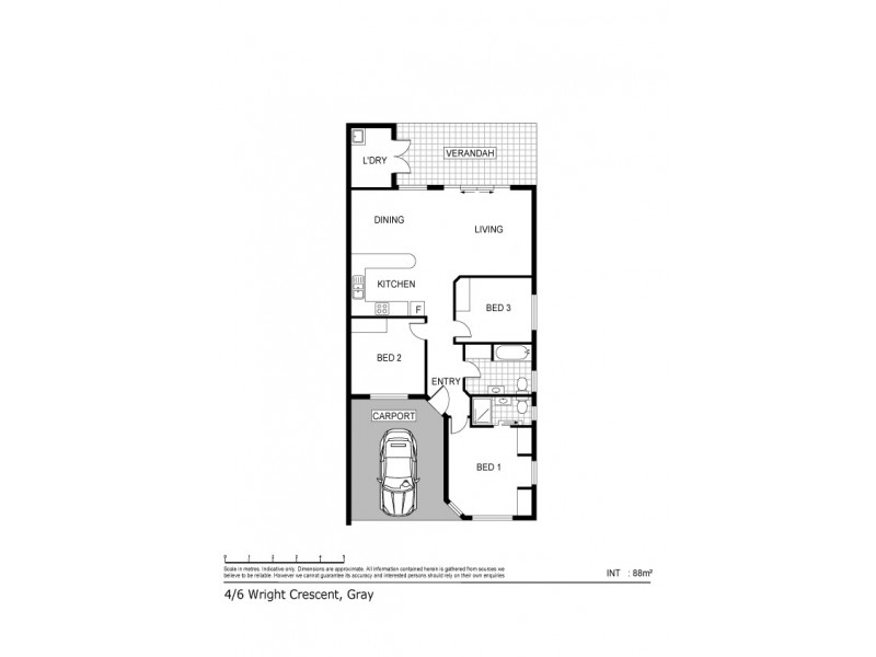 4/6 Wright Crescent, Gray NT 0830 Floorplan