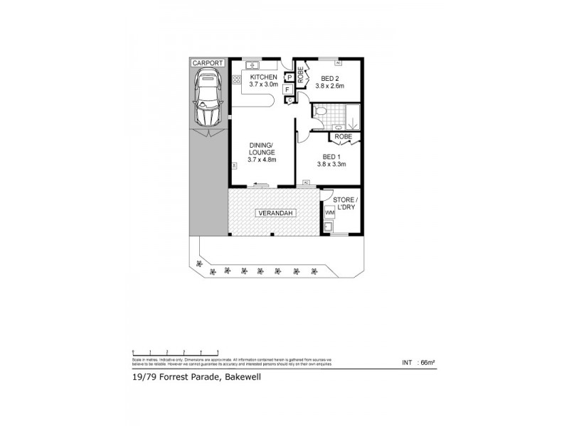 19/79 Forrest Parade, Bakewell NT 0832 Floorplan