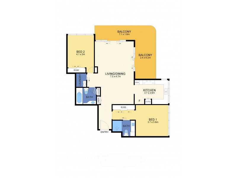 37/93 Smith Street, Darwin NT 0800 Floorplan