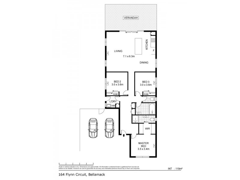 164 Flynn Circuit, Bellamack NT 0832 Floorplan
