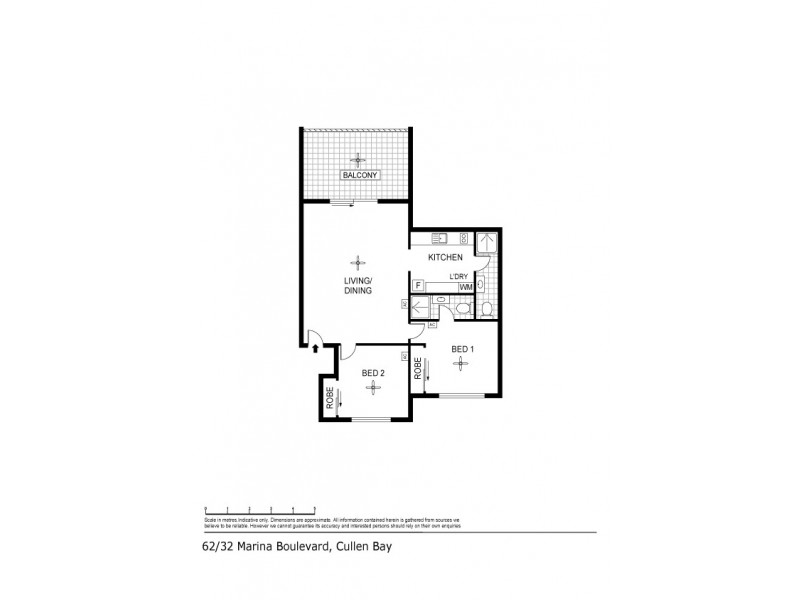 62/32 Marina Boulevard, Cullen Bay NT 0820 Floorplan