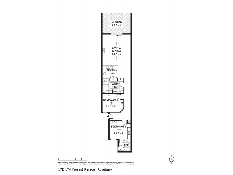 17E/174 Forrest Parade, Rosebery NT 0832 Floorplan