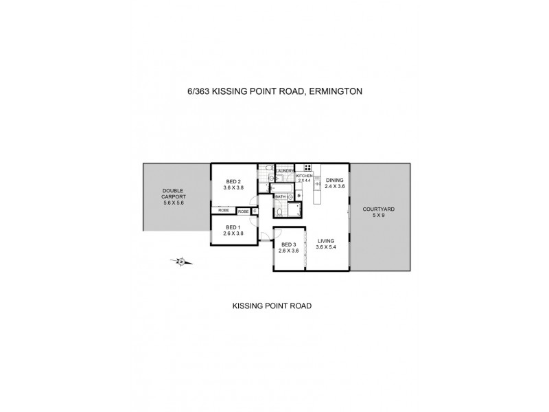 6/363 Kissing Point Road, Ermington NSW 2115 Floorplan