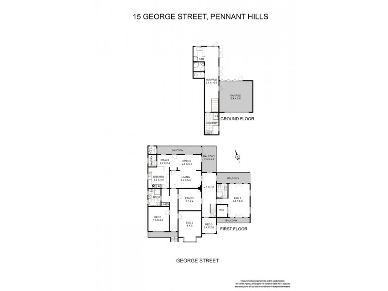 15 GEORGE STREET, Pennant Hills NSW 2120 Floorplan