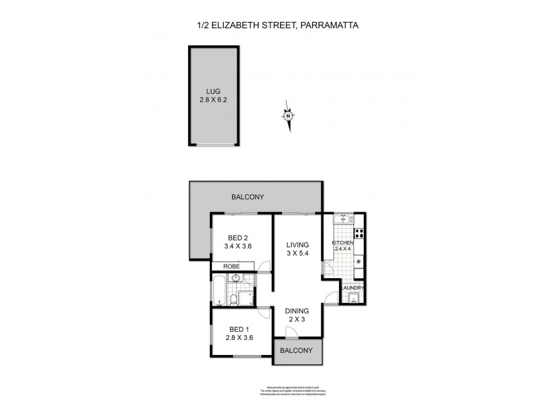 2 Elizabeth Street, Parramatta NSW 2150 Floorplan