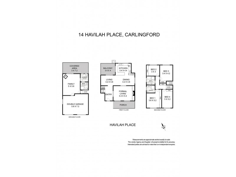 14 HAVILAH PLACE, Carlingford NSW 2118 Floorplan