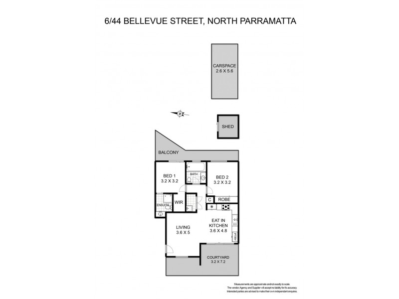 6/44 Bellevue Street, North Parramatta NSW 2151 Floorplan