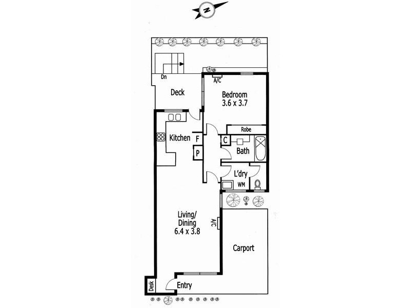 2/7 Lyndhurst Crescent, Hawthorn VIC 3122 Floorplan