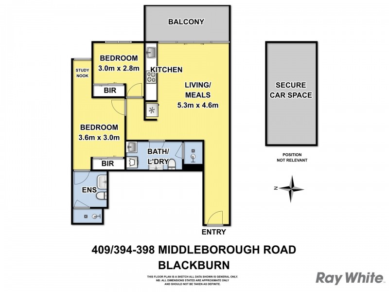 A409/394-398 Middleborough Road, Blackburn VIC 3130 Floorplan