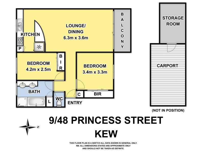 9/48 Princess Street, Kew VIC 3101 Floorplan