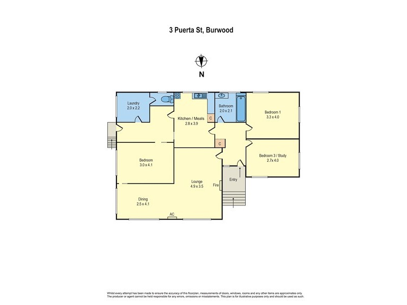 3 Puerta Street, Burwood VIC 3125 Floorplan