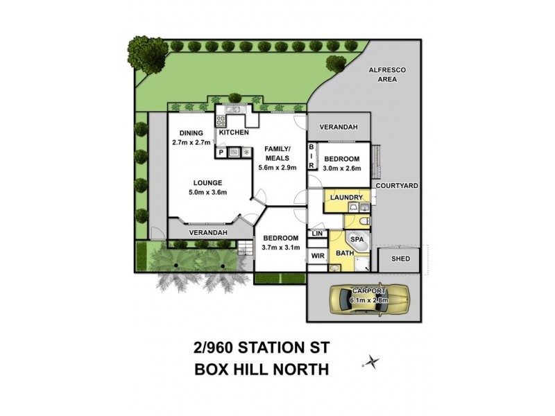 2/960 Station Street, Box Hill North VIC 3129 Floorplan