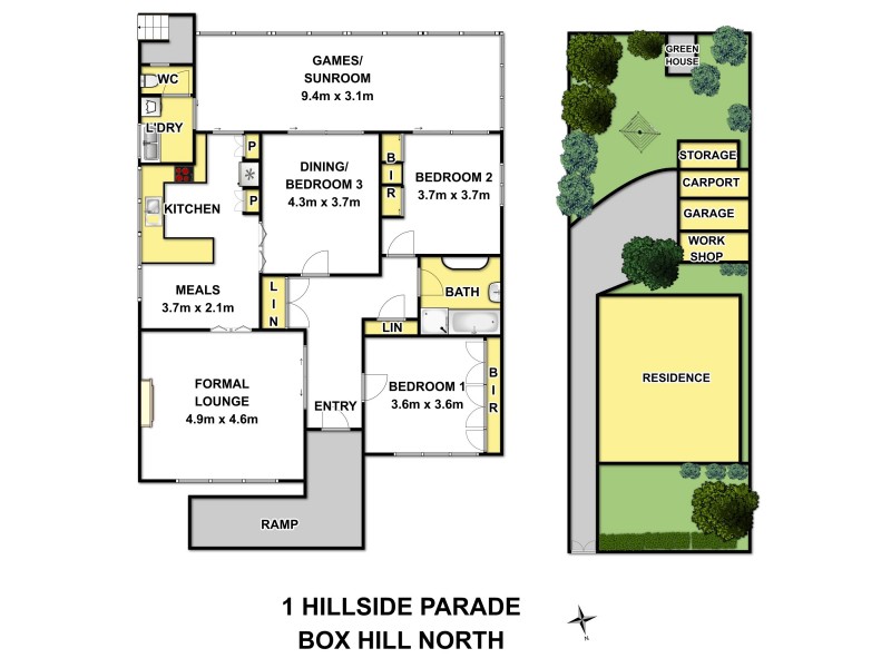 1 Hillside Parade, Box Hill North VIC 3129 Floorplan