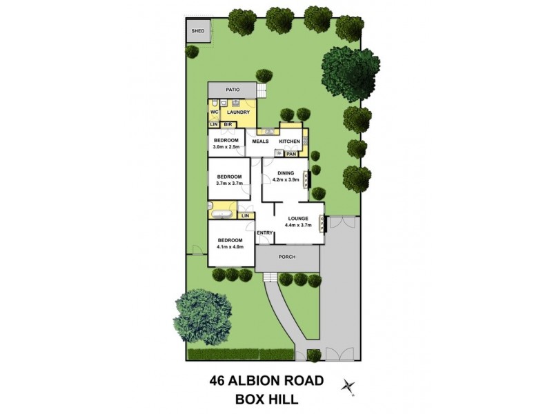 46 Albion Road, Box Hill VIC 3128 Floorplan
