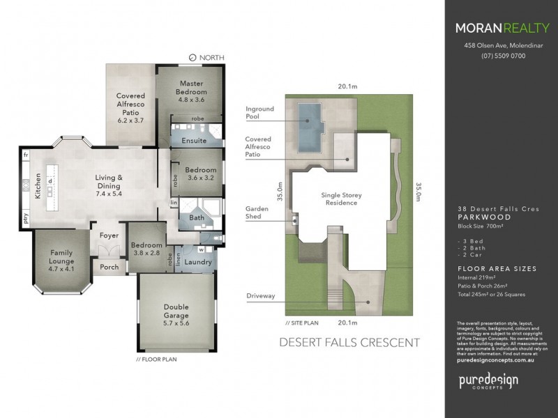 38 Desert Falls Crescent, Parkwood QLD 4214 Floorplan