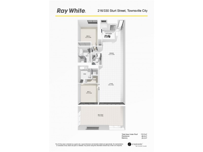 216/330 Sturt Street, Townsville City QLD 4810 Floorplan