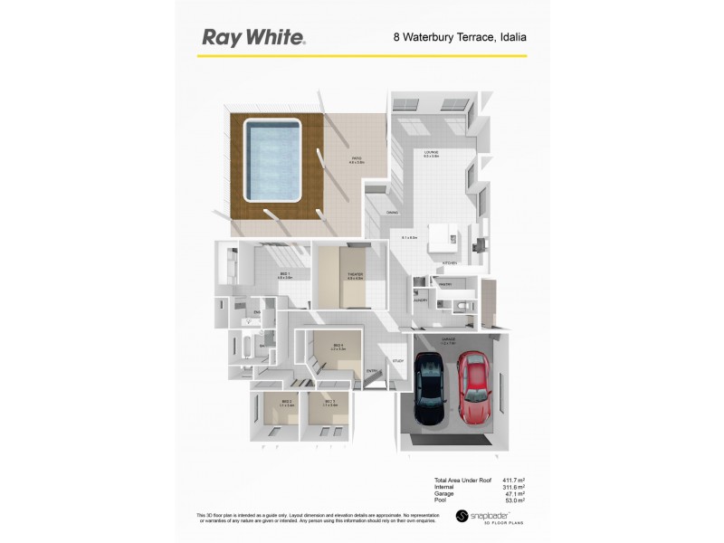8 Waterbury Terrace, Idalia QLD 4811 Floorplan