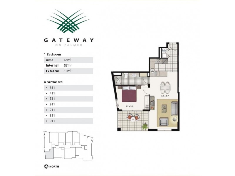 611/2 Dibbs Street, South Townsville QLD 4810 Floorplan