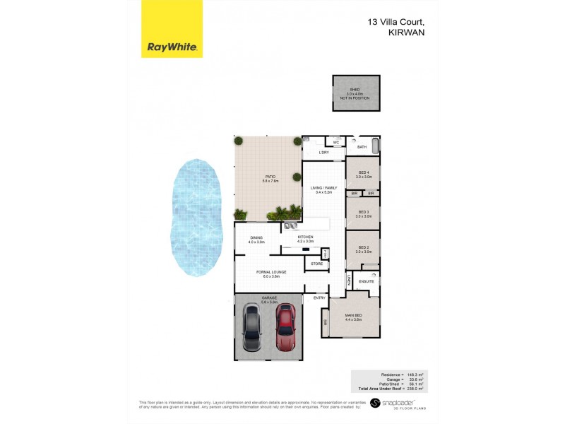 13 Villa Court, Kirwan QLD 4817 Floorplan