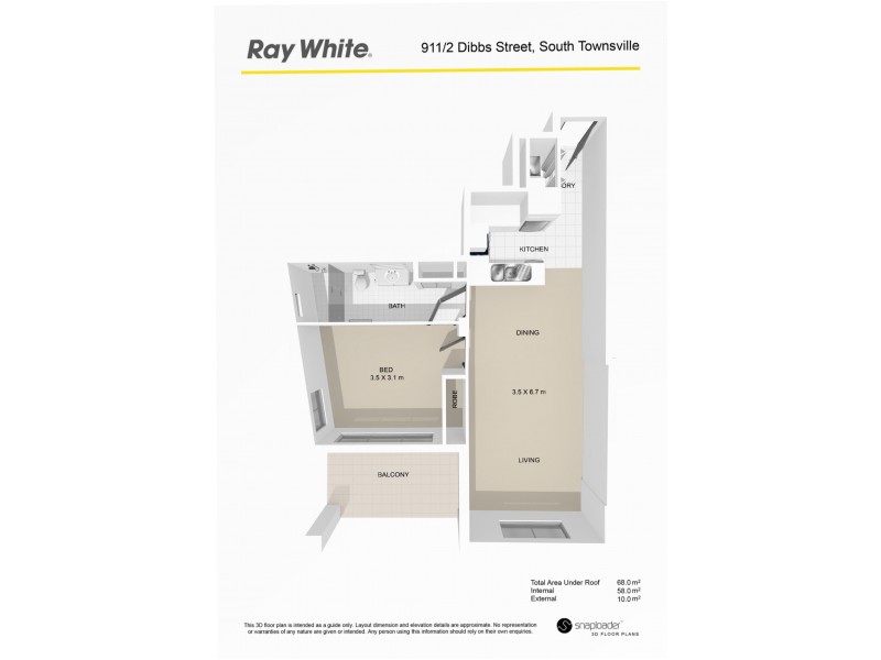 911/2 Dibbs Street, South Townsville QLD 4810 Floorplan