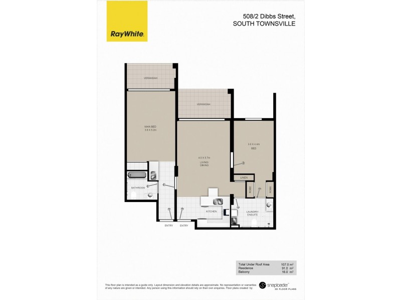 508/2 Dibbs Street, South Townsville QLD 4810 Floorplan