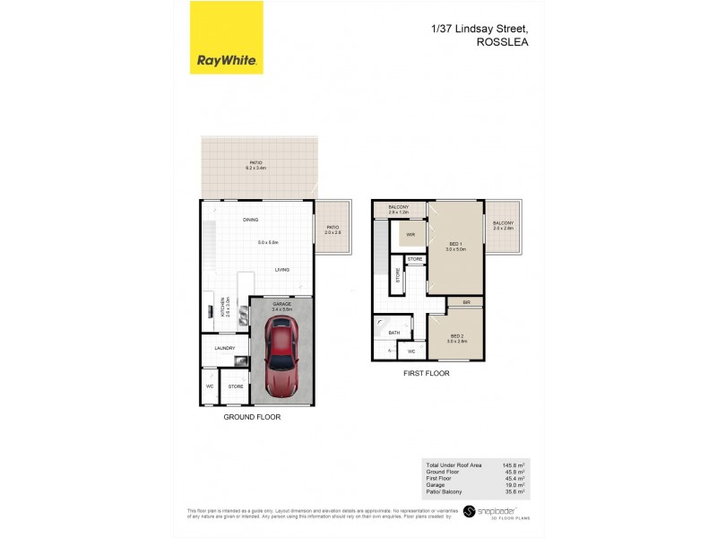 1/37 Lindsay Street, Rosslea QLD 4812 Floorplan