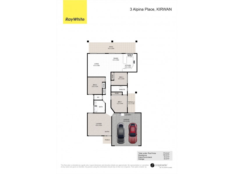 3 Alpina Place, Kirwan QLD 4817 Floorplan