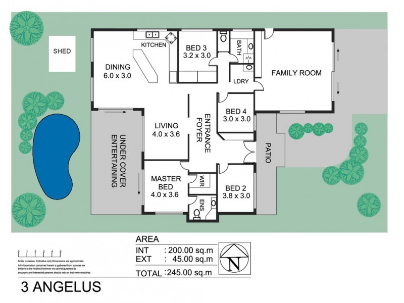3 Angelus Place, Kirwan QLD 4817 Floorplan