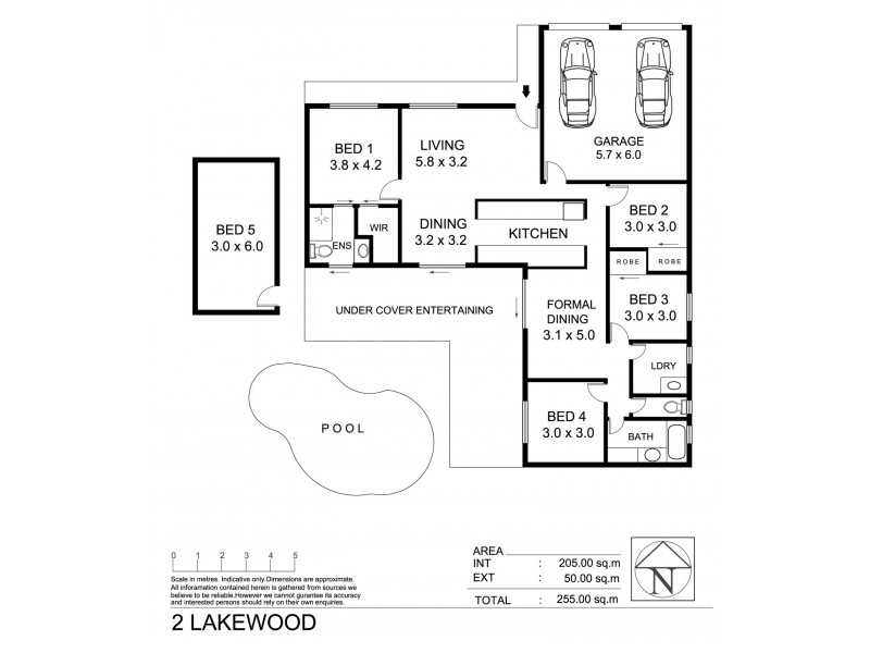 2 Lakewood Avenue, Kirwan QLD 4817 Floorplan