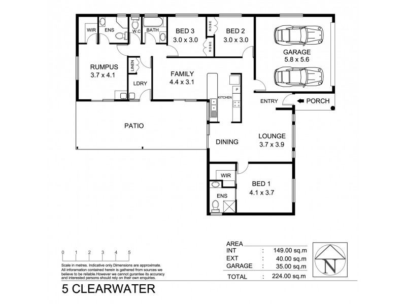 5 Clearwater Court, Bushland Beach QLD 4818 Floorplan
