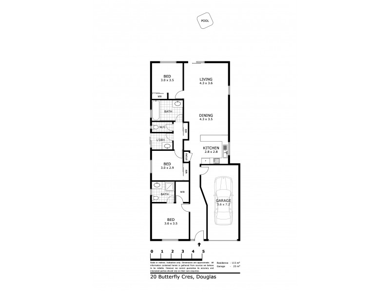 20 Butterfly Crescent, Douglas QLD 4814 Floorplan