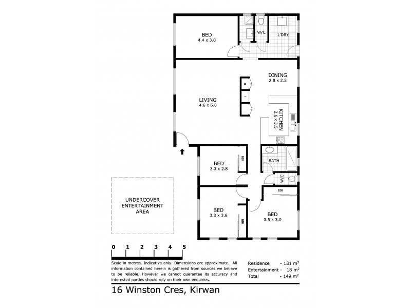 16 Winston Crescent, Kirwan QLD 4817 Floorplan