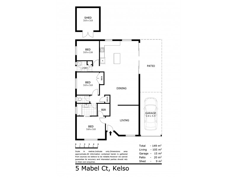 5 Mabel Court, Kelso QLD 4815 Floorplan