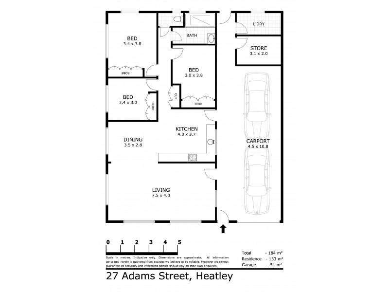27 Adams Street, Heatley QLD 4814 Floorplan