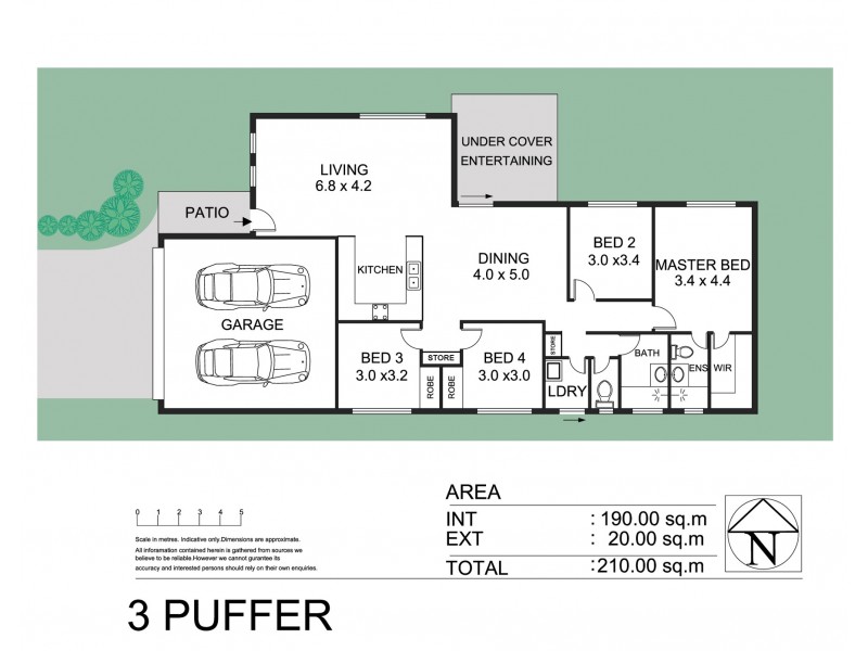 3 Puffer Court, Mount Louisa QLD 4814 Floorplan