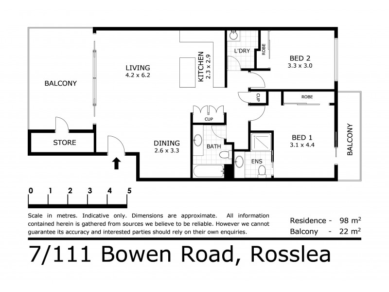 7/111-127 Bowen Road, Rosslea QLD 4812 Floorplan