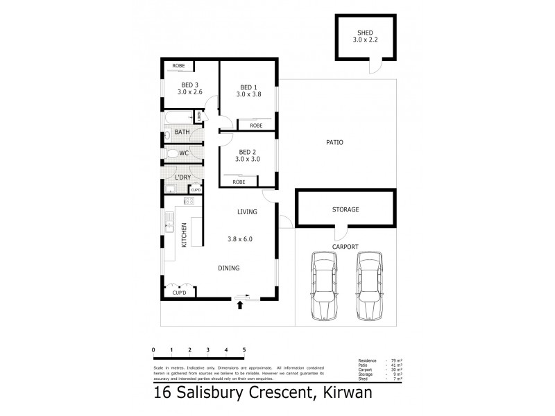 16 Salisbury Crescent, Kirwan QLD 4817 Floorplan