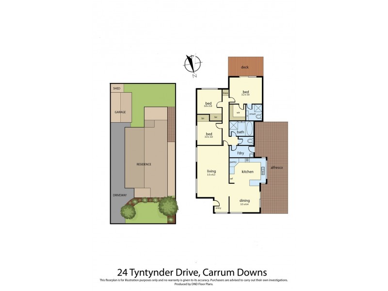 24 Tyntynder Drive, Carrum Downs VIC 3201 Floorplan