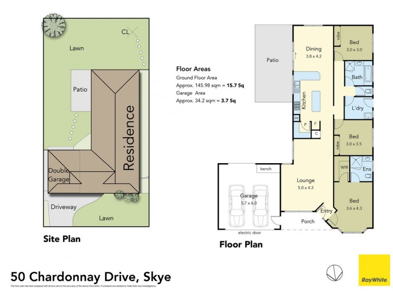 50 Chardonnay Drive, Skye VIC 3977 Floorplan