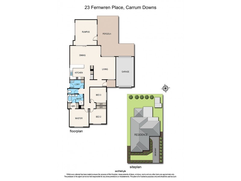 23 Fernwren Place, Carrum Downs VIC 3201 Floorplan