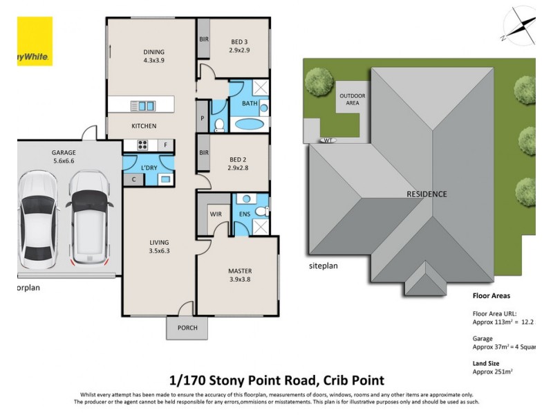 1/170 Stony Point Road, Crib Point VIC 3919 Floorplan