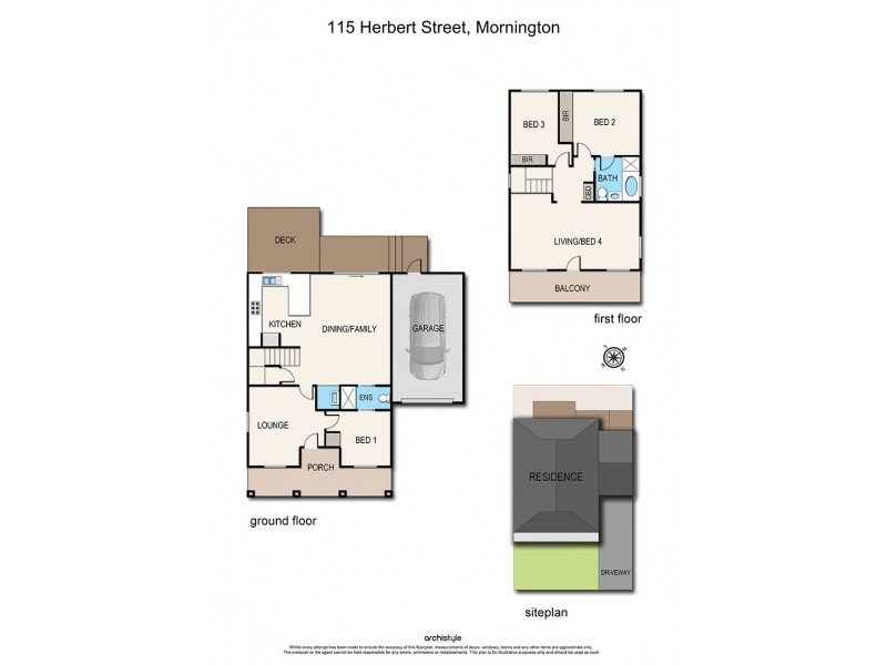 115 Herbert Street, Mornington VIC 3931 Floorplan