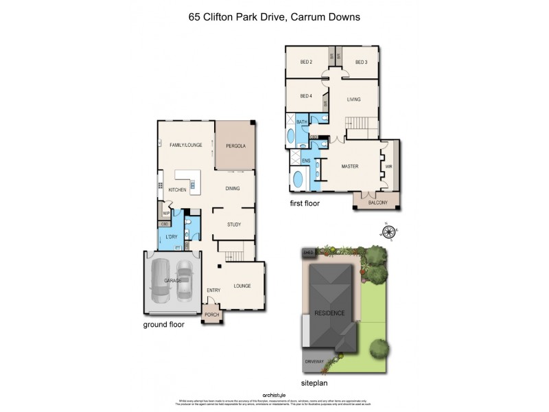 65 Clifton Park Drive, Carrum Downs VIC 3201 Floorplan