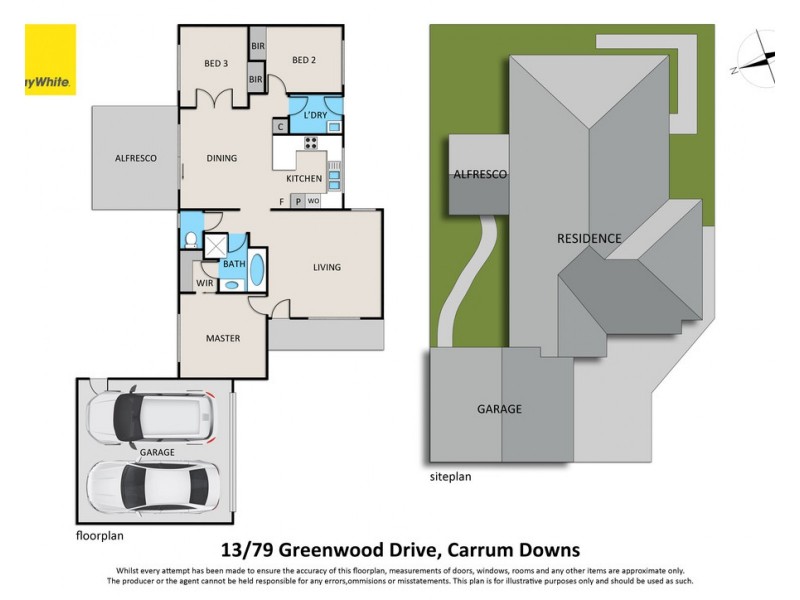 13/79 Greenwood Drive, Carrum Downs VIC 3201 Floorplan
