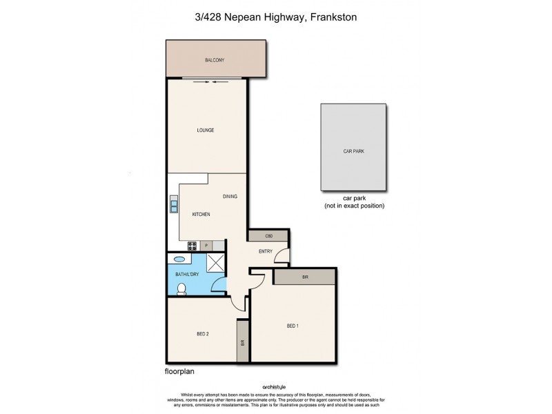 3/428 Nepean Highway, Frankston VIC 3199 Floorplan