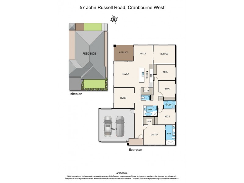 57 John Russell Road, Cranbourne West VIC 3977 Floorplan