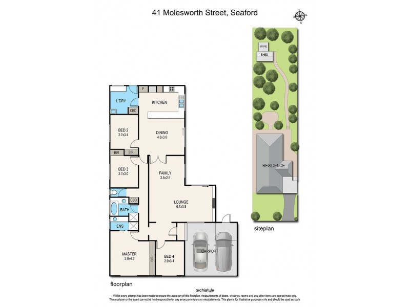 41 Molesworth Street, Seaford VIC 3198 Floorplan